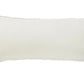 12" X 28" Gray Ivory And Black Cotton Wavy Stripe Throw Pillow with Fringe