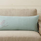 14" X 36" Silver Fabric Throw Pillow