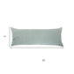 14" X 36" Silver Fabric Throw Pillow