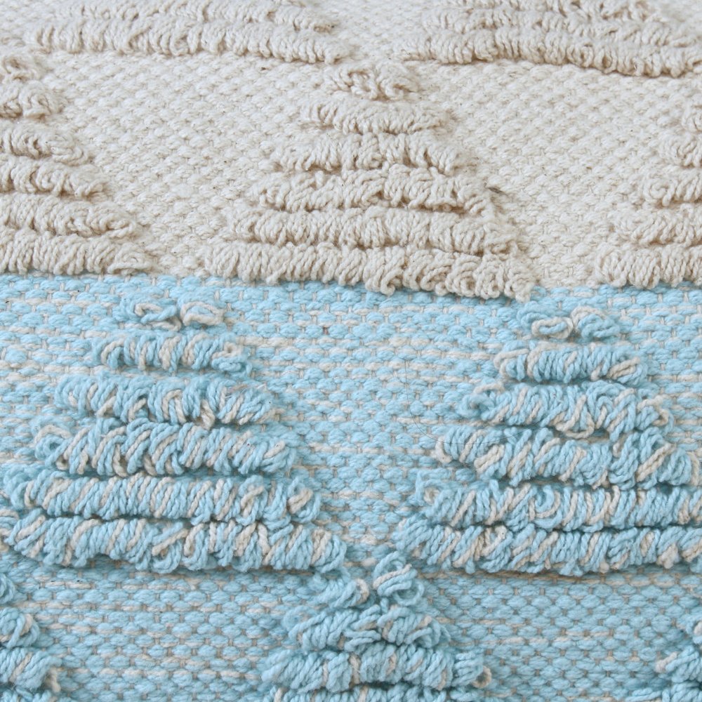 18" Gray and Beige Throw Pillow