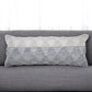 18" Gray and Beige Throw Pillow