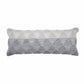 18" Gray and Beige Throw Pillow