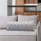 18" Gray and Beige Throw Pillow