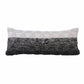 18" Gray and Beige Throw Pillow