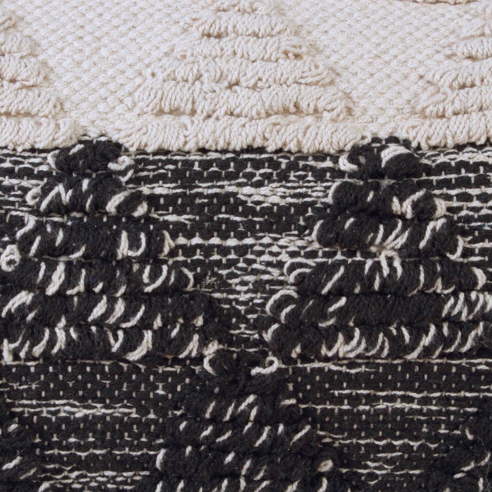 18" Gray and Beige Throw Pillow