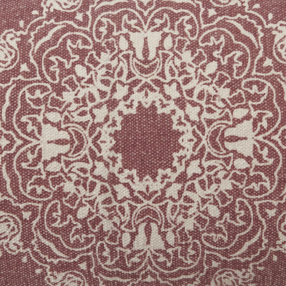 20" X 20" Blue And White 100% Cotton Geometric Zippered Pillow