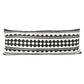 20" Black and White Geometric Cotton Throw Pillow