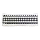 20" X 20" Black And White 100% Cotton Geometric Zippered Pillow