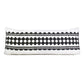 20" X 20" Black And White 100% Cotton Geometric Zippered Pillow