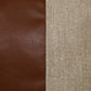 14" X 20" Tan And Brown Linen Striped Zippered Pillow