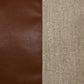14" X 20" Tan And Brown Linen Striped Zippered Pillow