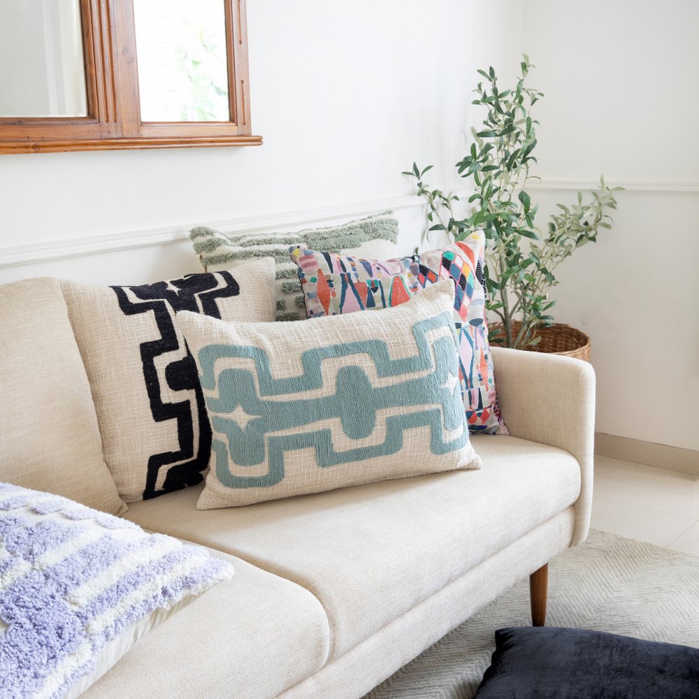 20" Coral Throw Pillow