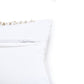 14" X 36" Tan And White Cotton Abstract Throw Pillow