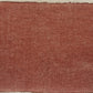 14" X 36" Orange And Off-White 100% Cotton Striped Zippered Pillow