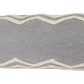 14" X 36" Gray And Tan Cotton Chevron Throw Pillow
