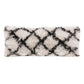 20" Black And White Fabric Geometric Throw Pillow