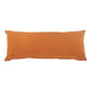 14" X 36" Orange And Dark Orange 100% Cotton Geometric Zippered Pillow
