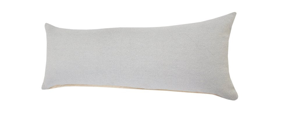 20" Gray Cotton Throw Pillow