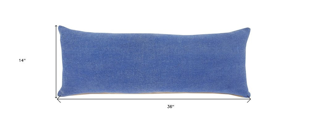 20" Gray Cotton Throw Pillow