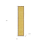 72" Yellow And Natural Cotton And Jute Table Runner