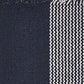 19" Set of Four Navy Blue And White Striped Cotton Placemats