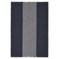 19" Set of Four Navy Blue And White Striped Cotton Placemats