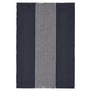 19" Set of Four Navy Blue And White Striped Cotton Placemats