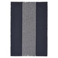 19" Set of Four Navy Blue And White Striped Cotton Placemats