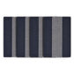 19" Set of Four Navy Blue And White Striped Cotton Placemats