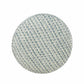 20" Blue Polyester Round Geometric Indoor Outdoor Pouf Ottoman