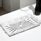 10" Clear Rectangular Cut Crystal Serving Tray
