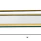 16" Mirror and Gold Rectangular Glass Vanity Tray