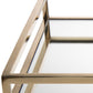 14" Gold Square Metal Serving Tray