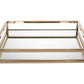 14" Gold Square Metal Serving Tray