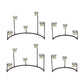 Set of Four Black Metal Centerpiece Votive Candle Holders