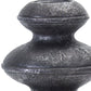 Set of Four Natural and Black Resin and Stone Powder Ornate Tabletop