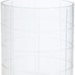 12" Silver And Clear Geometric Iron And Glass Tabletop Hurricane Candle Holder