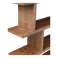 Brown And Natural Wood Five Tier Bookcase