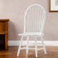 White Wood Windsor Back Dining Side Chair