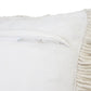 24" X 24" White Zippered Tropical Indoor Outdoor Throw Pillow