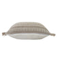 24" X 24" Tan Zippered Coastal Indoor Outdoor Throw Pillow
