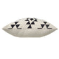 20" X 20" Black Zippered Southwestern Indoor Outdoor Throw Pillow