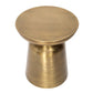 19" Gold Iron Round End Table