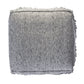 18" Gray Wool Cotton Blend Pouf Ottoman