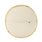 16" Tan Cotton Striped Cylinder Pouf Ottoman