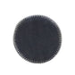 18" Blue Cotton Cylinder Striped Pouf Ottoman