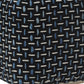 16" Black Upholstery Geometric Pouf Ottoman