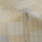 48" Cream Cotton Patchwork Pouf Ottoman