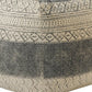 20" Cream Cotton Tribal Pouf Ottoman