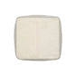 18" Beige Abstract Pouf Ottoman